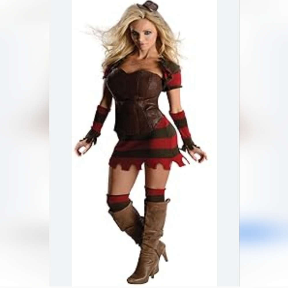 RUBIE'S Deluxe Miss Krueger A Nightmare on Elm Street 10 Piece Adult Costume